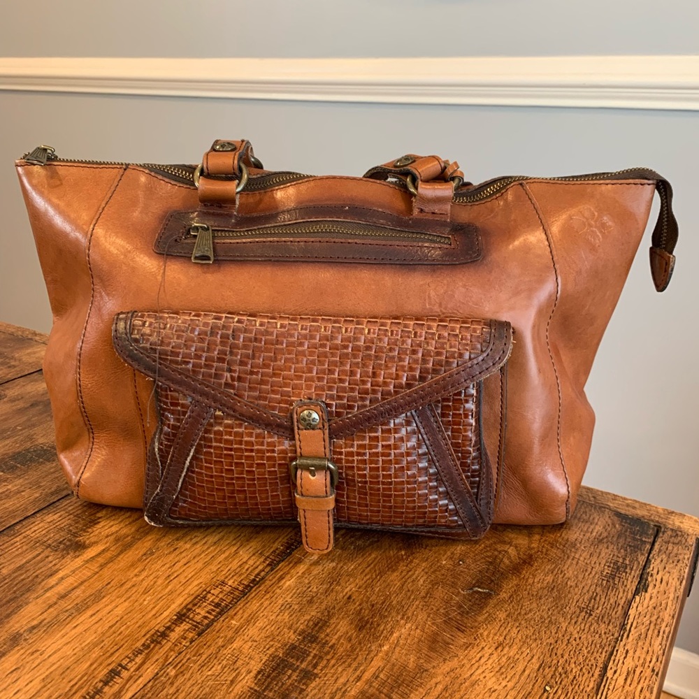 Large Leather Patricia Nash Shoulder Bag